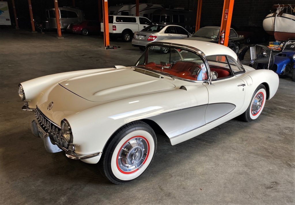 FOR SALE: A 1957 Chevrolet Corvette.