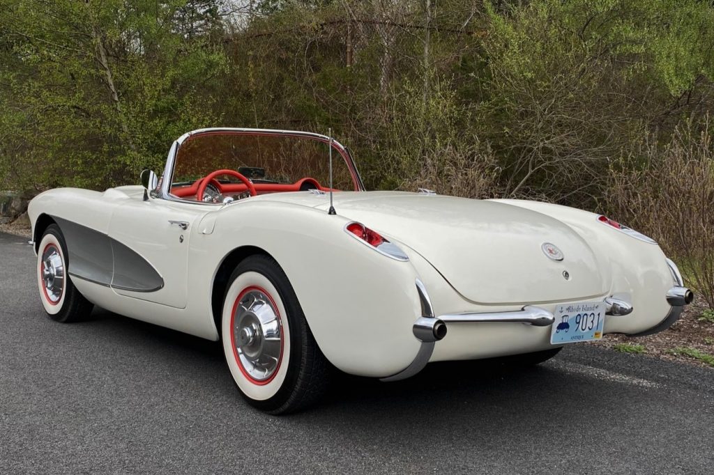 FOR SALE: A beautiful 1957 Chevrolet Corvette.