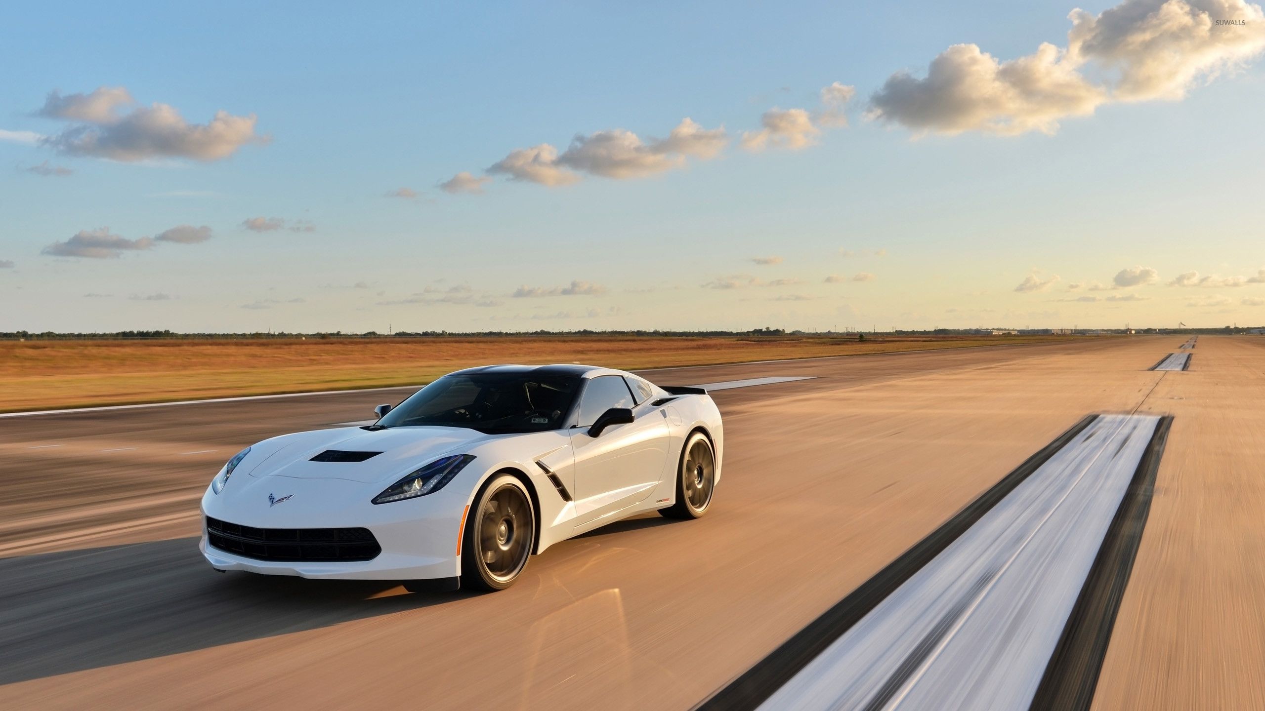 White Corvette Wallpapers