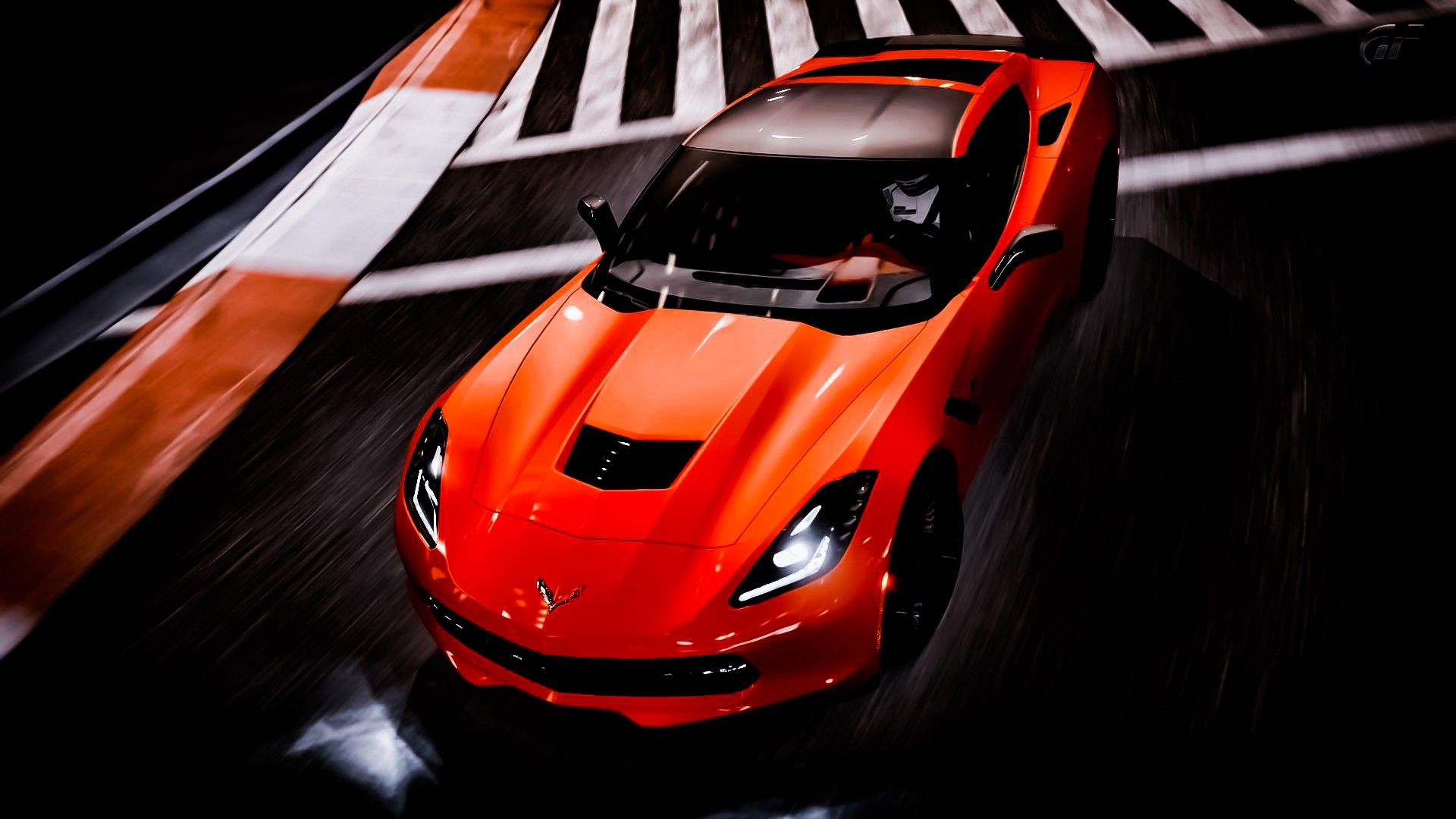 Orange Corvette Wallpapers