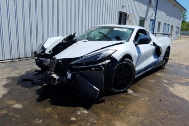 Crashed 2020 Corvette C8