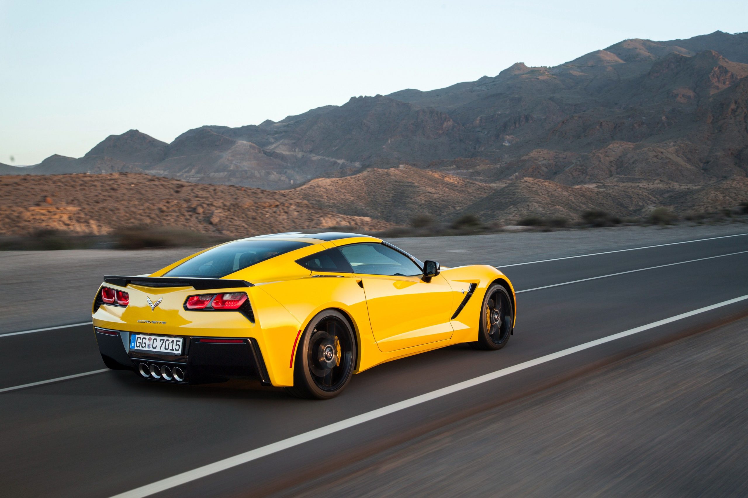 Yellow Corvette Wallpapers