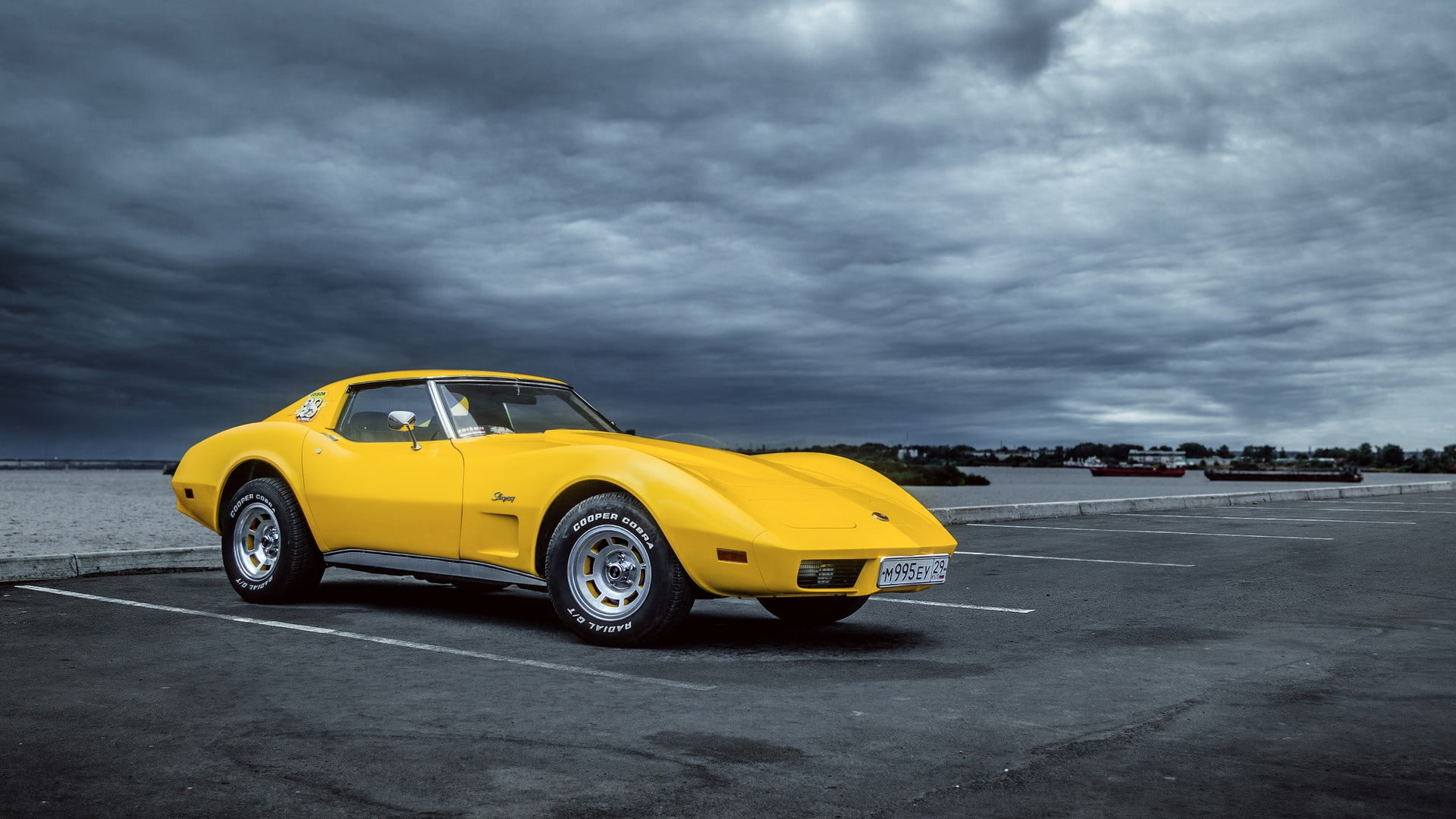 Yellow Corvette Wallpapers