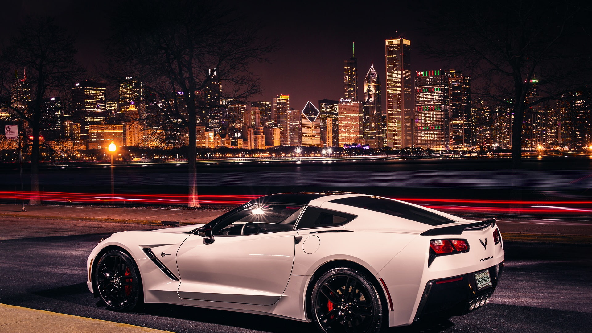 White Corvette Wallpapers