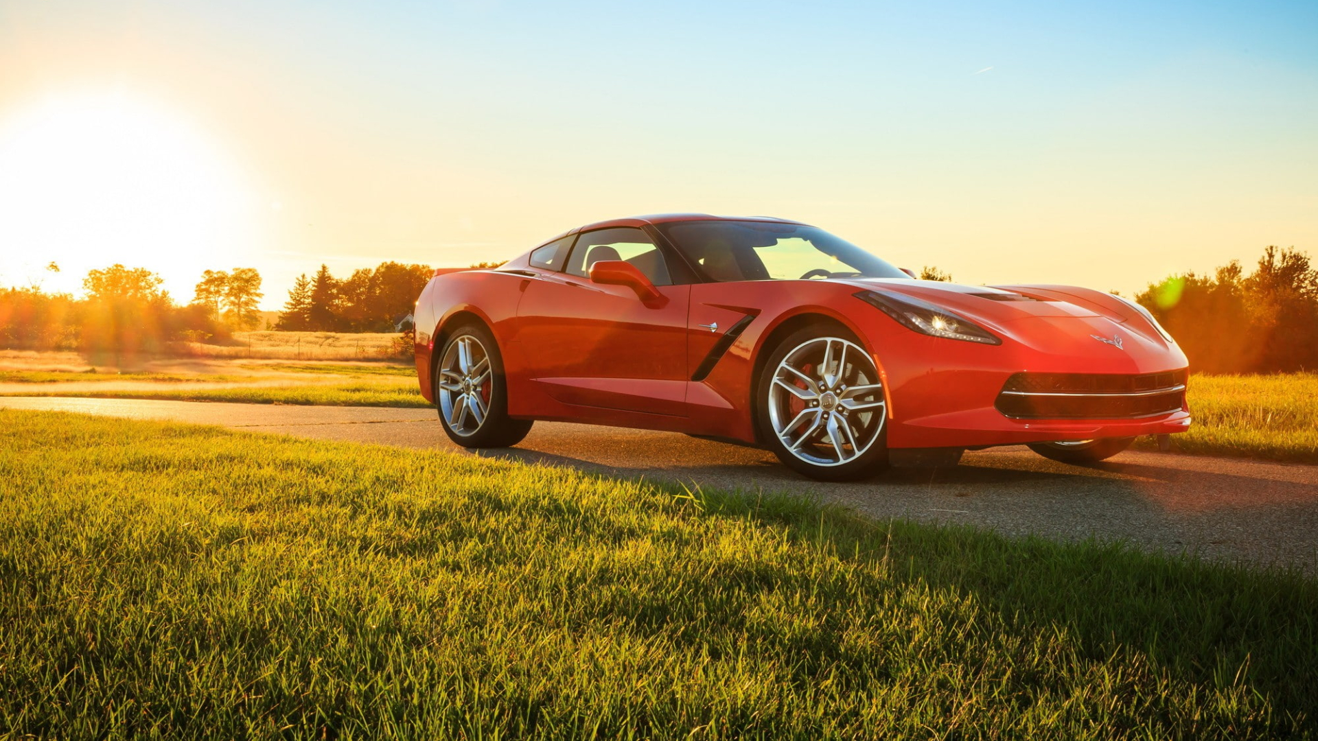 Red Corvette Wallpapers