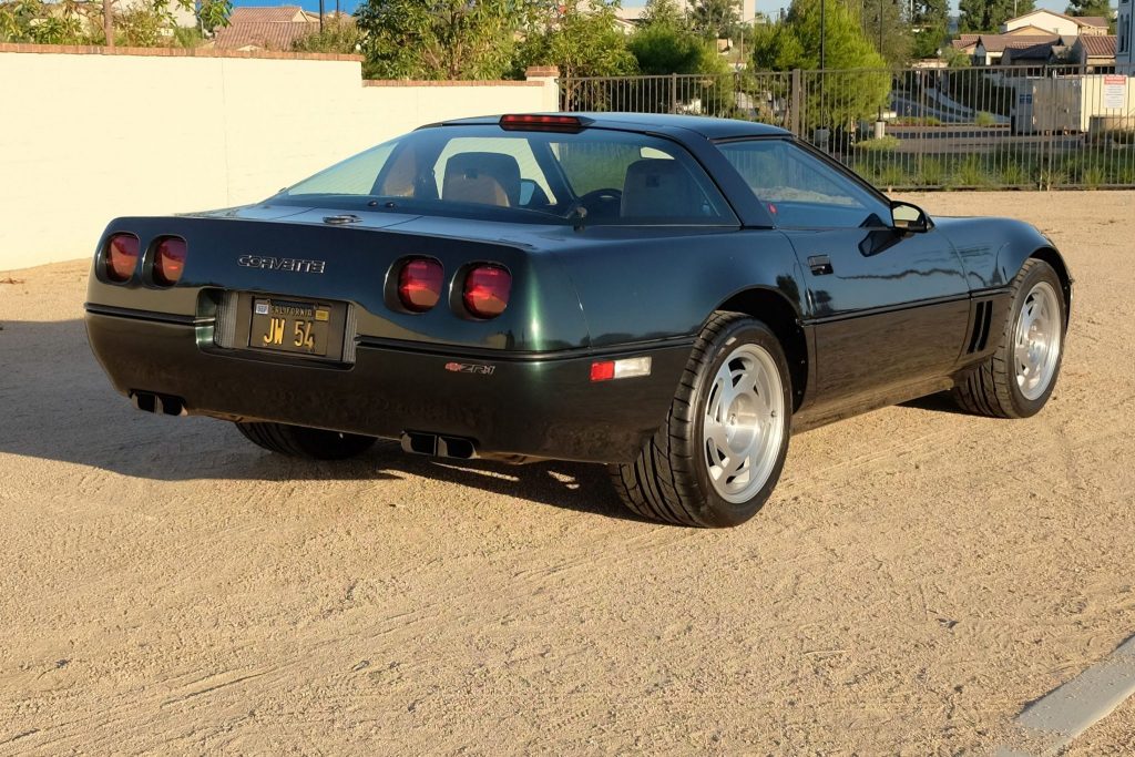 FOR SALE: A Polo Green 1990 Corvette ZR-1!