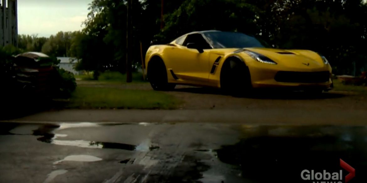 Blind man can see Corvette