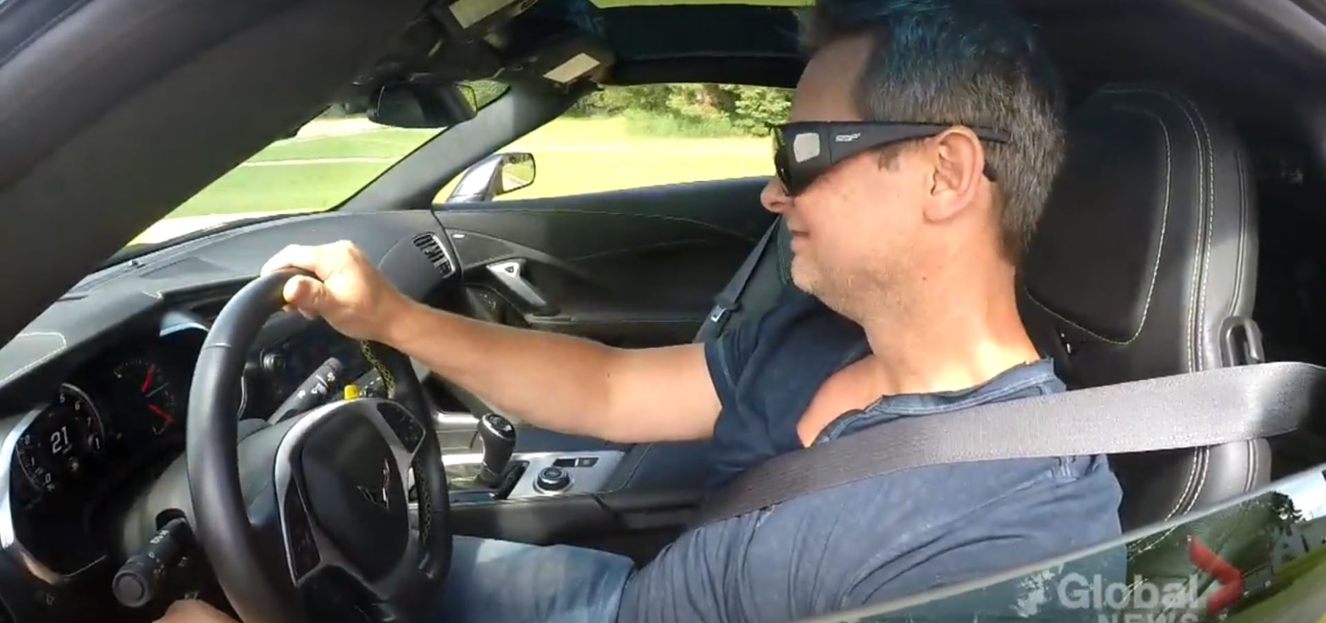 Blind man can see Corvette
