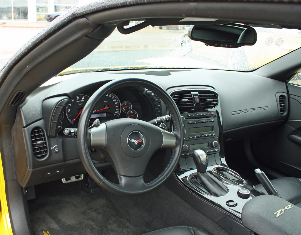 Interior of the 2008 ZHZ Corvette coupe.
