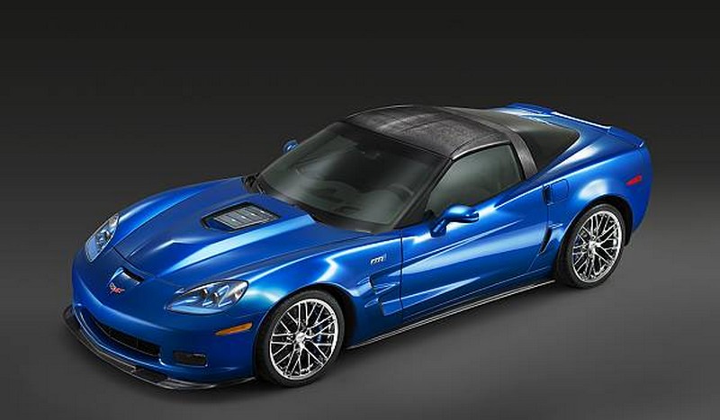 Blue ZR1 Corvette with LS9 engine