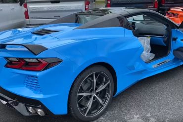 Rapid Blue C8 Convertible