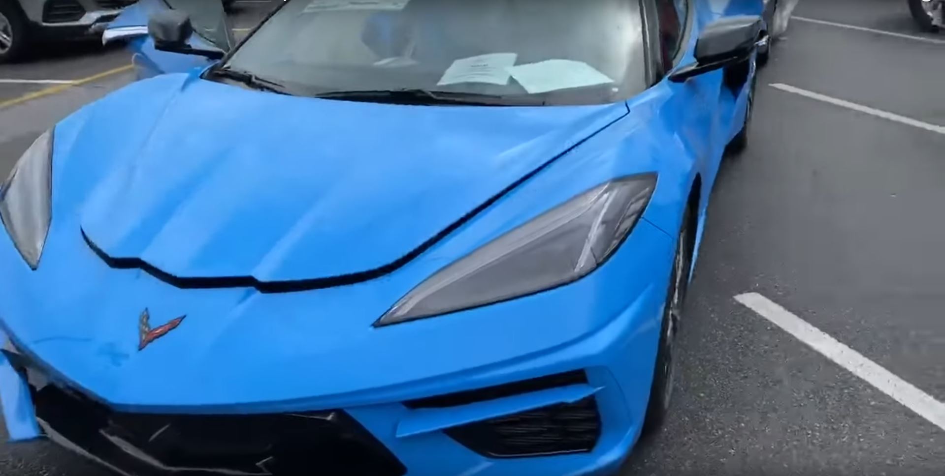 Rapid Blue C8 Convertible