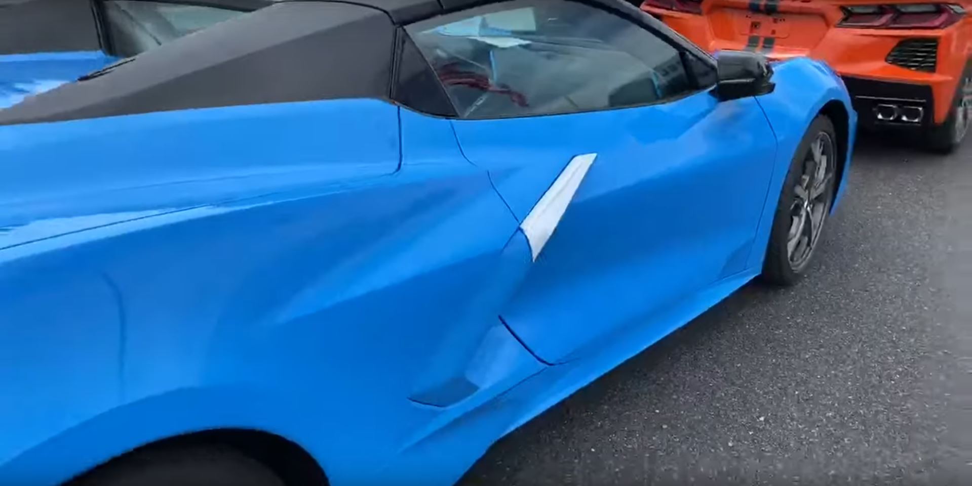 Rapid Blue C8 Convertible