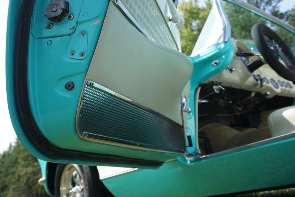 Even the door trim on this car appears to have been gone over in great detail to ensure an accurate-yet-beautiful restoration of this amazing Corvette.