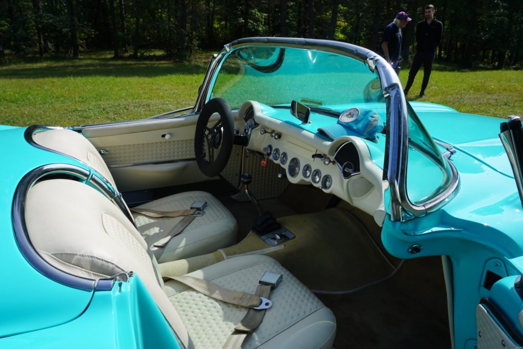 It is hard to determine from these pics whether the seats match the factory-installed seats of the 1956 model year. Either way, this interior is in exceptionally good condition.