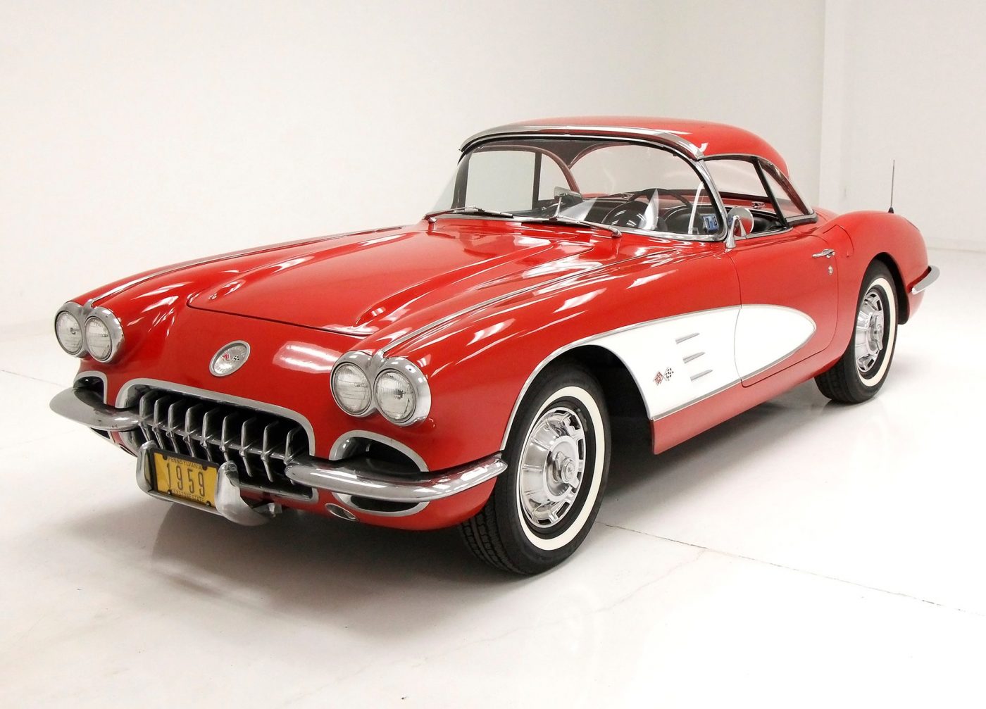 Roman Red 1959 Chevrolet Corvette