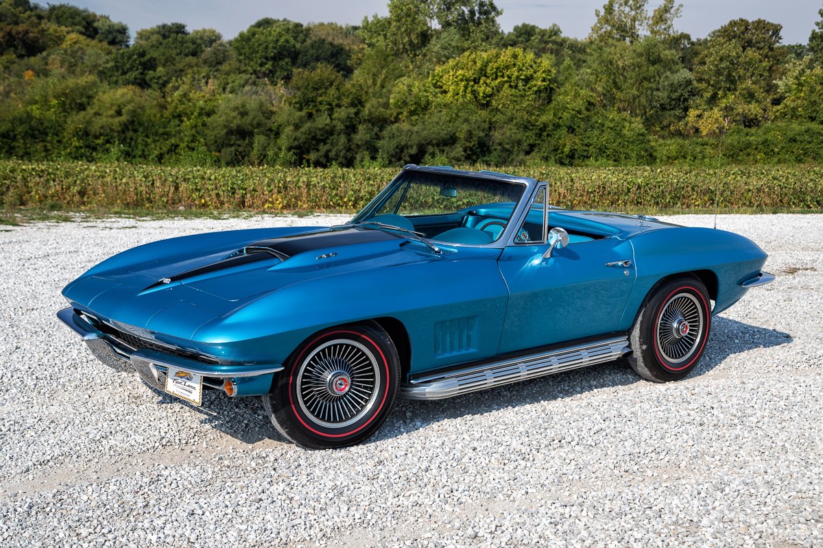 Marina Blue 1967 Chevrolet Corvette.