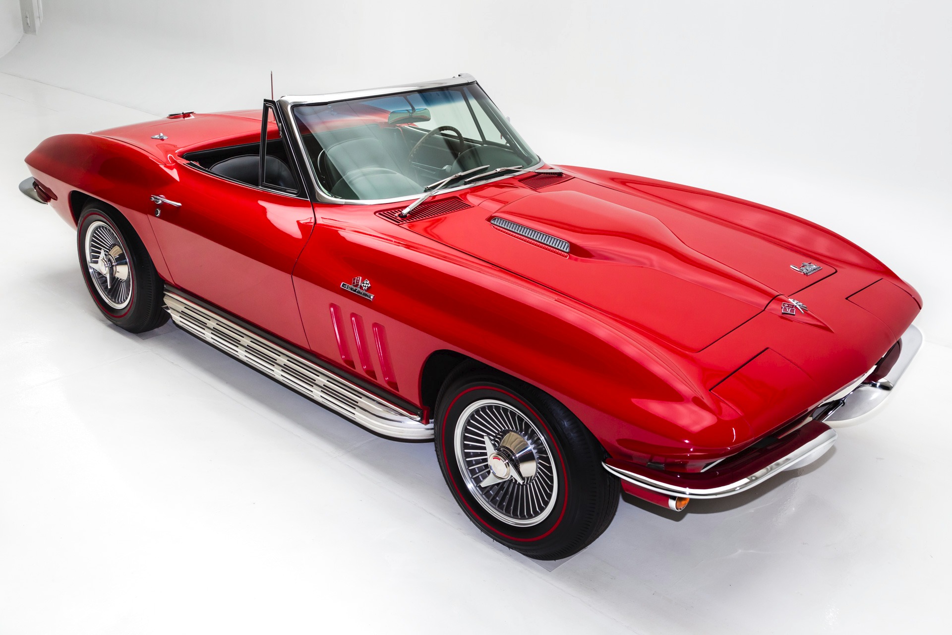 These real Rally Red paint pictures of real 1966 Chevy Corvette really show...