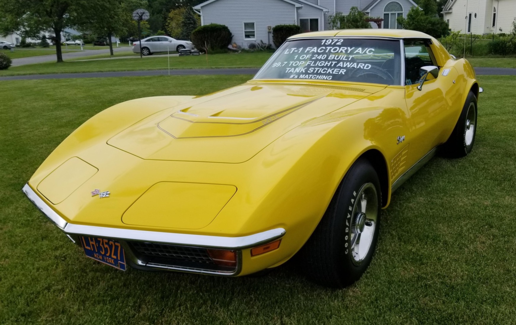 Chevrolet corvette yellow