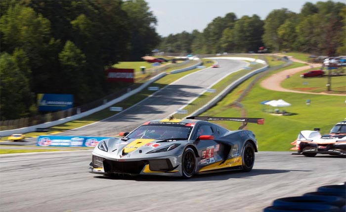 The No. 4 C8.R Corvette driven by Tommy Milner and Anotonio Garcia secured a second-place finish at Road Altanta on Saturday, September 5, 2020.