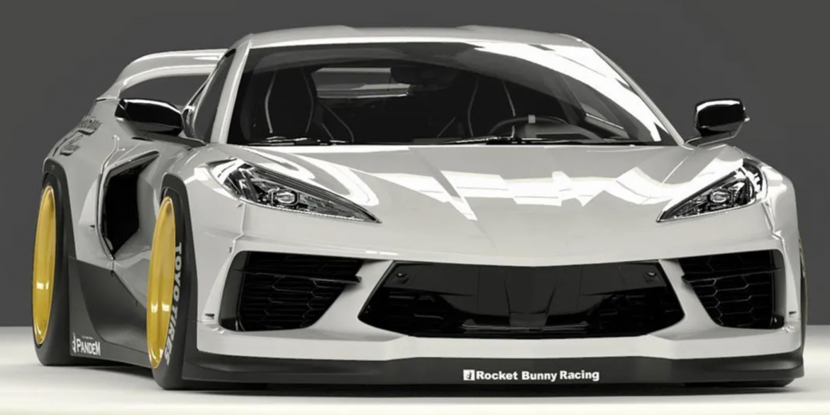 C8 Corvette with body kit