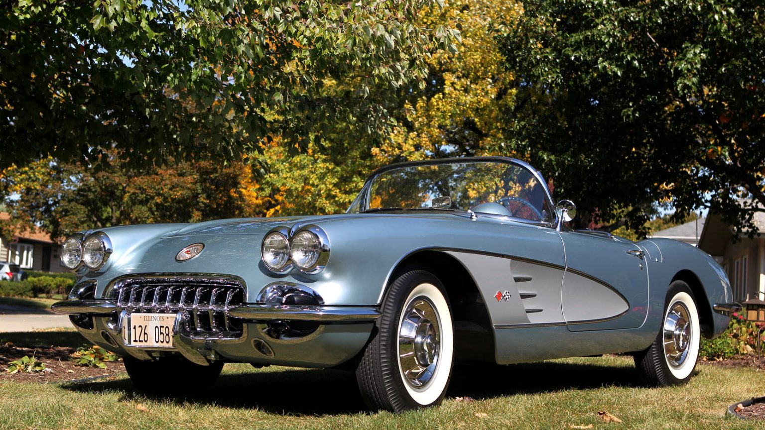 1958 corvette model car