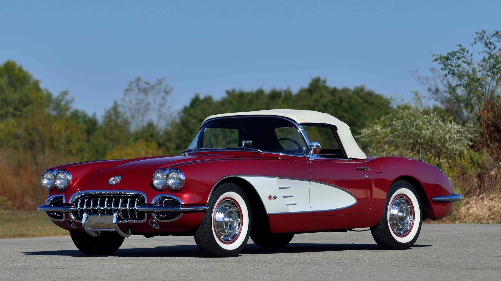 Honduras Maroon 1960 Chevrolet Corvette