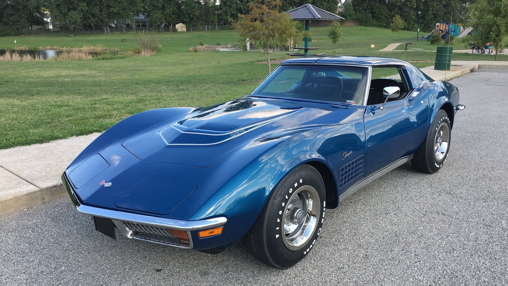 Bridgehampton Blue 1970 Chevrolet Corvette.