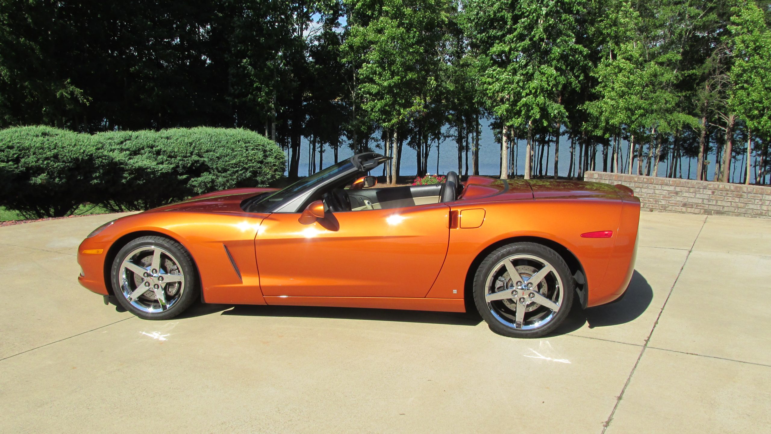 Atomic Orange 2008 Chevrolet Corvette.