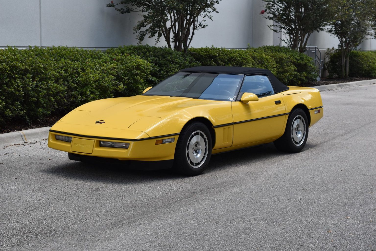 Yellow 1986 Chevrolet Corvette