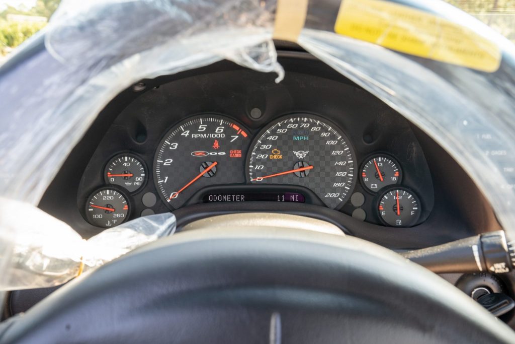 You aren't seeing things - this 2004 Corvette has just 11 miles on the odometer!