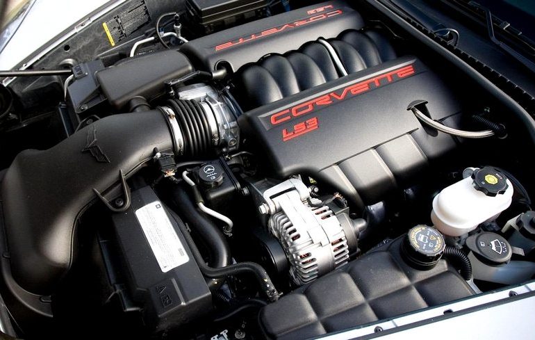 Corvette LS3 Engine angle view