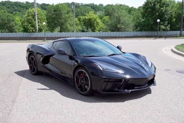 Black 2020 C8 Corvette with LT2 engine