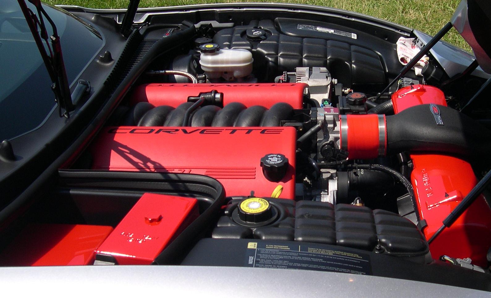 Corvette LS6 engine side view