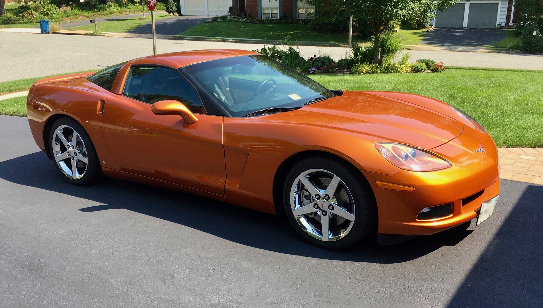 Atomic Orange 2008 Chevrolet Corvette.