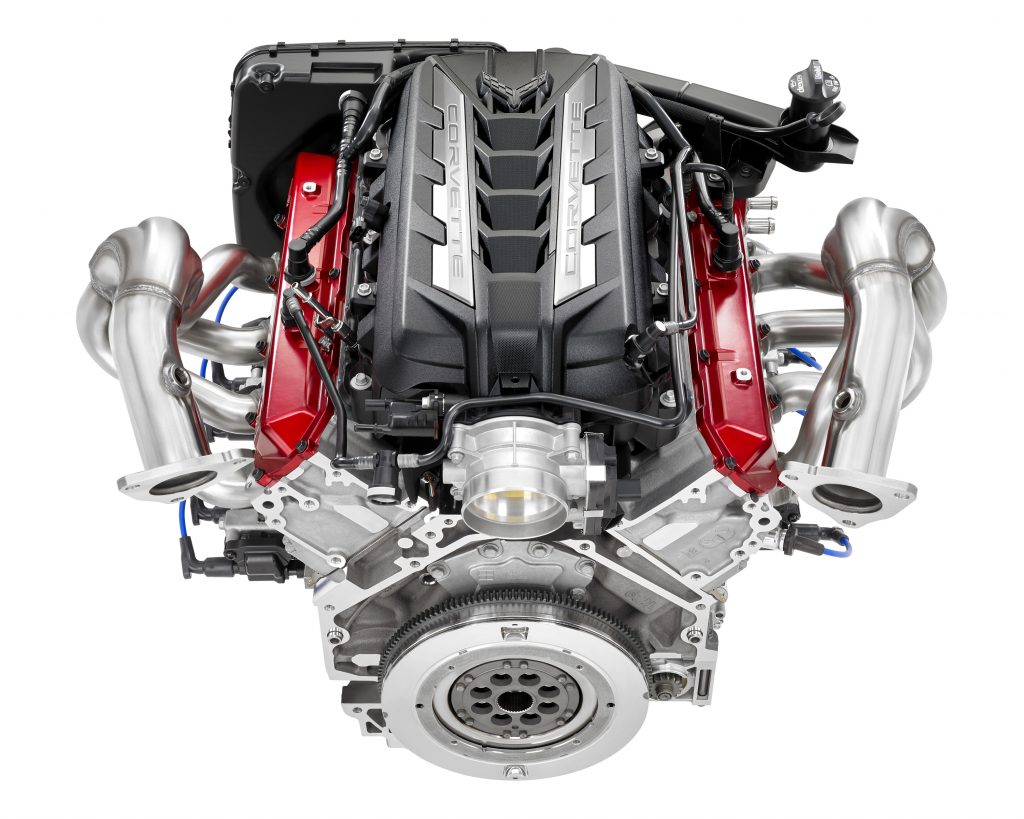 Front view of Chevrolet LT2 engine