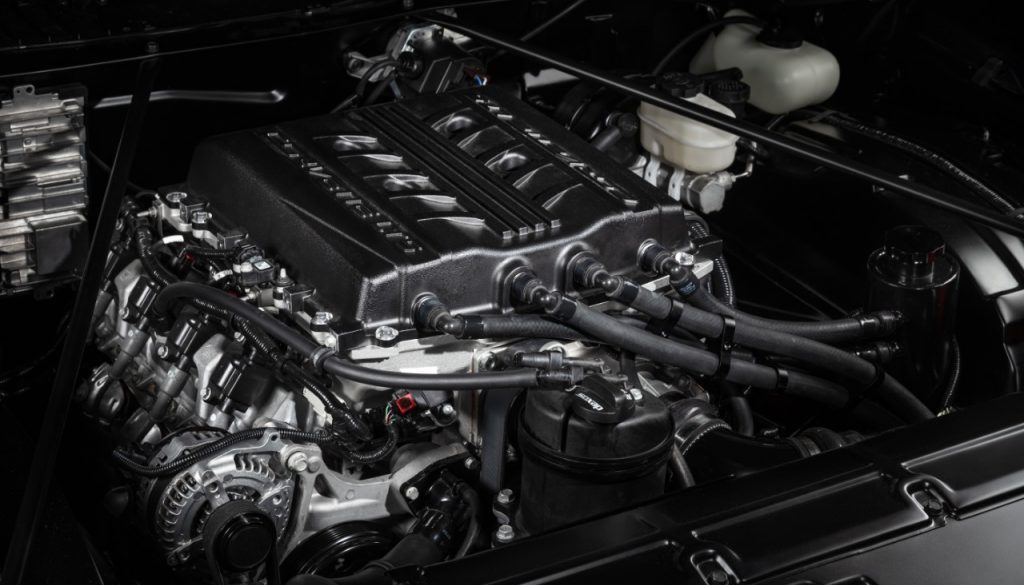 Front view of LT5 engine bay