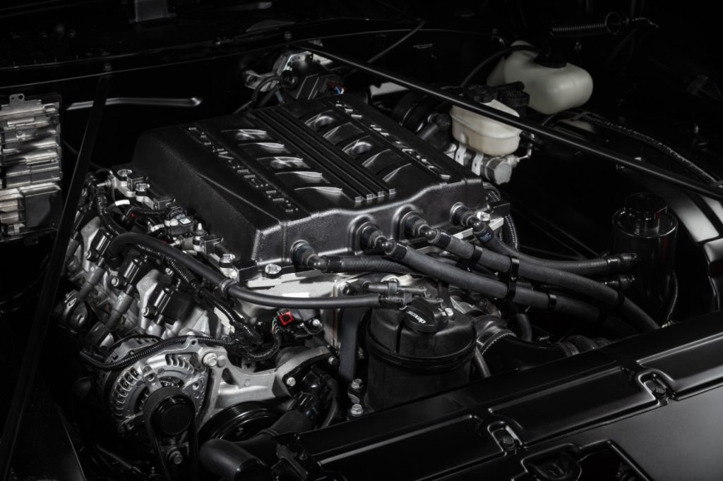 Front view of LT5 engine bay