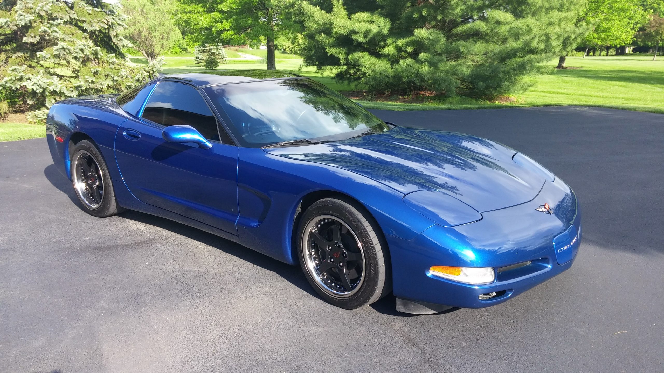 Electron Blue 2002 Chevrolet Corvette.