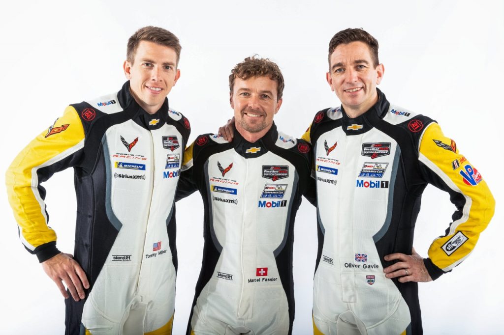 Tommy Milner, Marcel Fässler and Oliver Gavin piloted the #4 Mobil 1/SiriusXM Chevrolet Corvette C8.R to a fourth-place class finish at the Petit Le Mans at Road Atlanta.