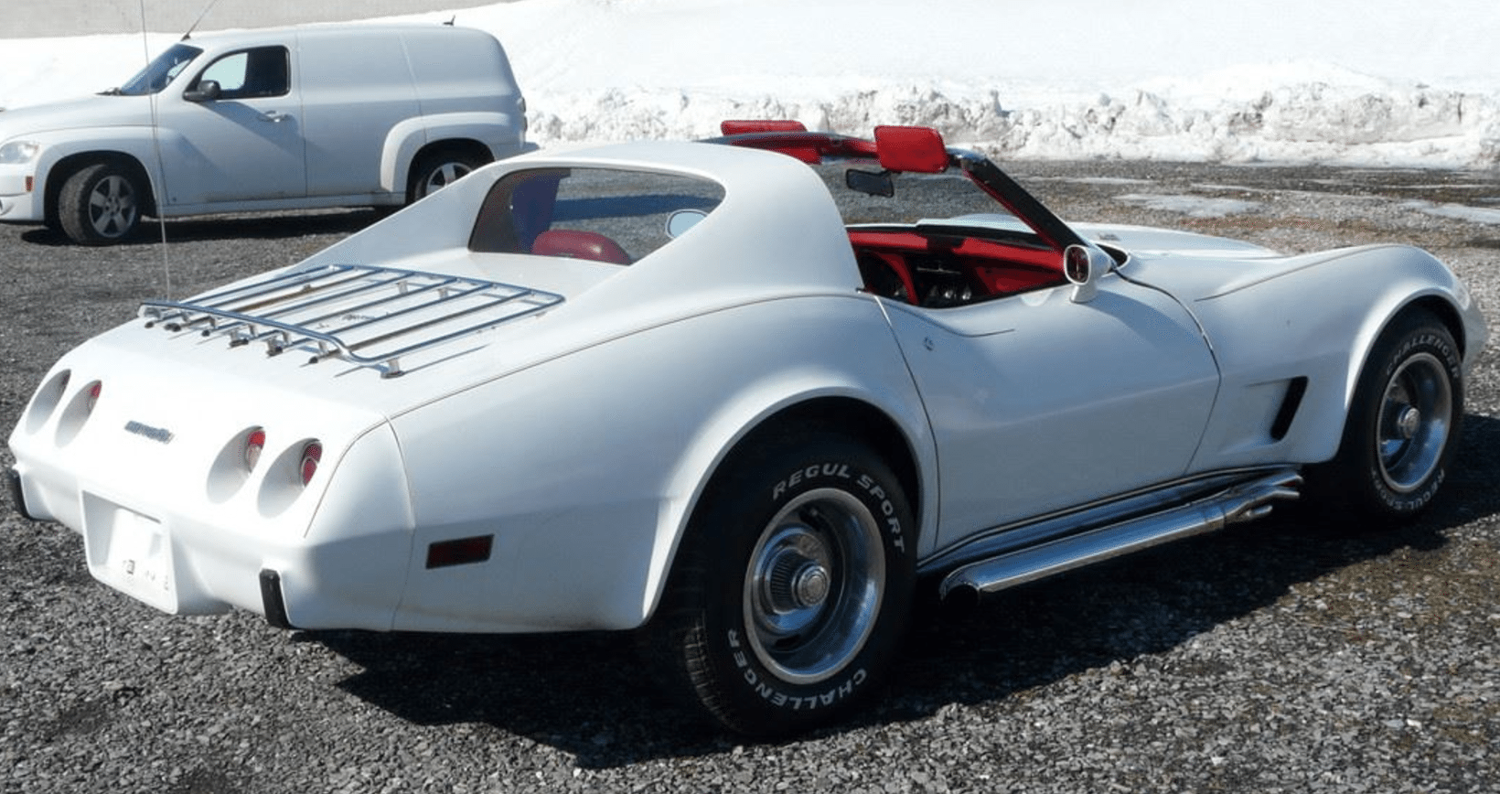 Silver 1977 Chevrolet Corvette