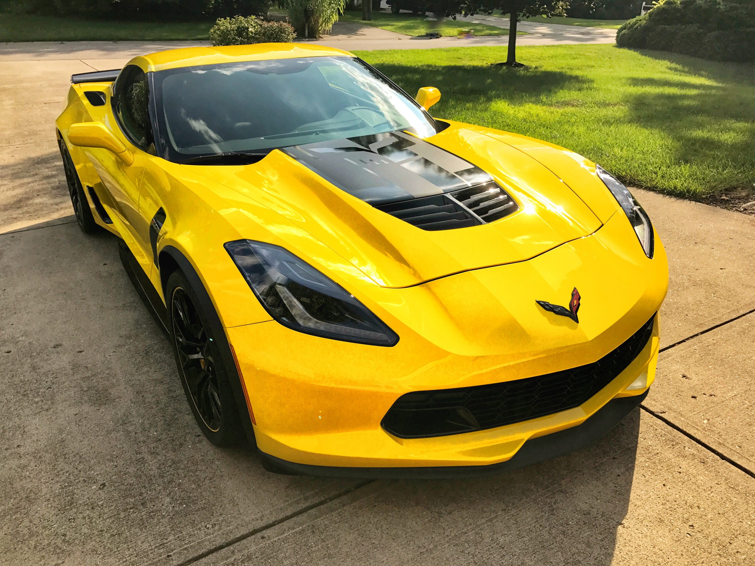 Yellow Corvette Car