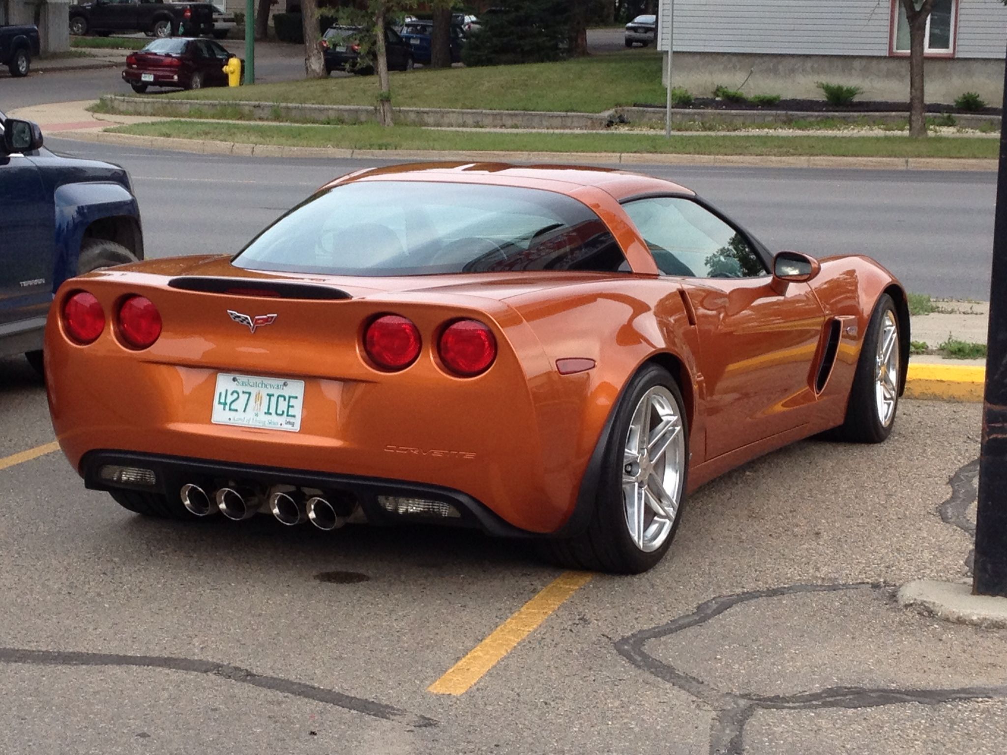 Atomic Orange 2007 Chevrolet Corvette.