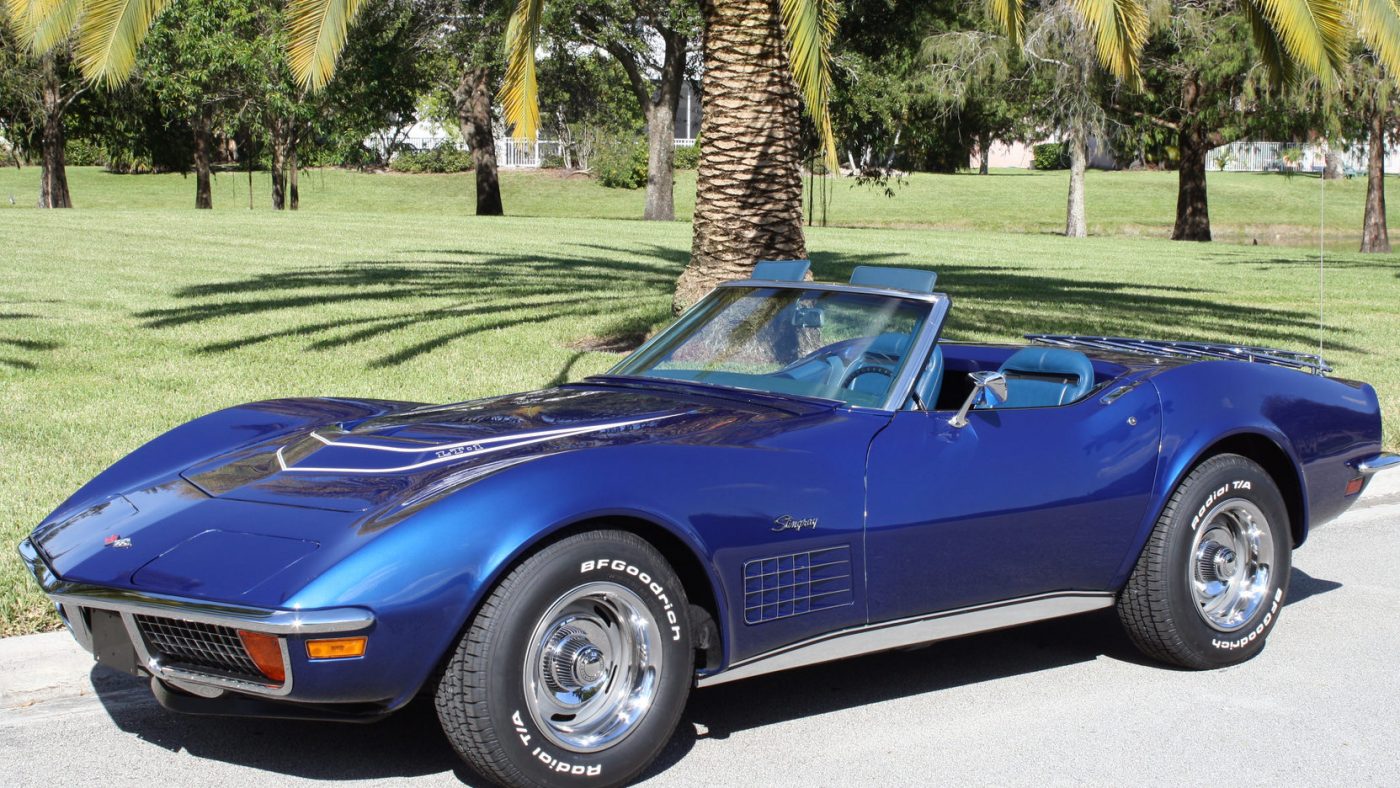 Targa Blue 1972 Chevrolet Corvette