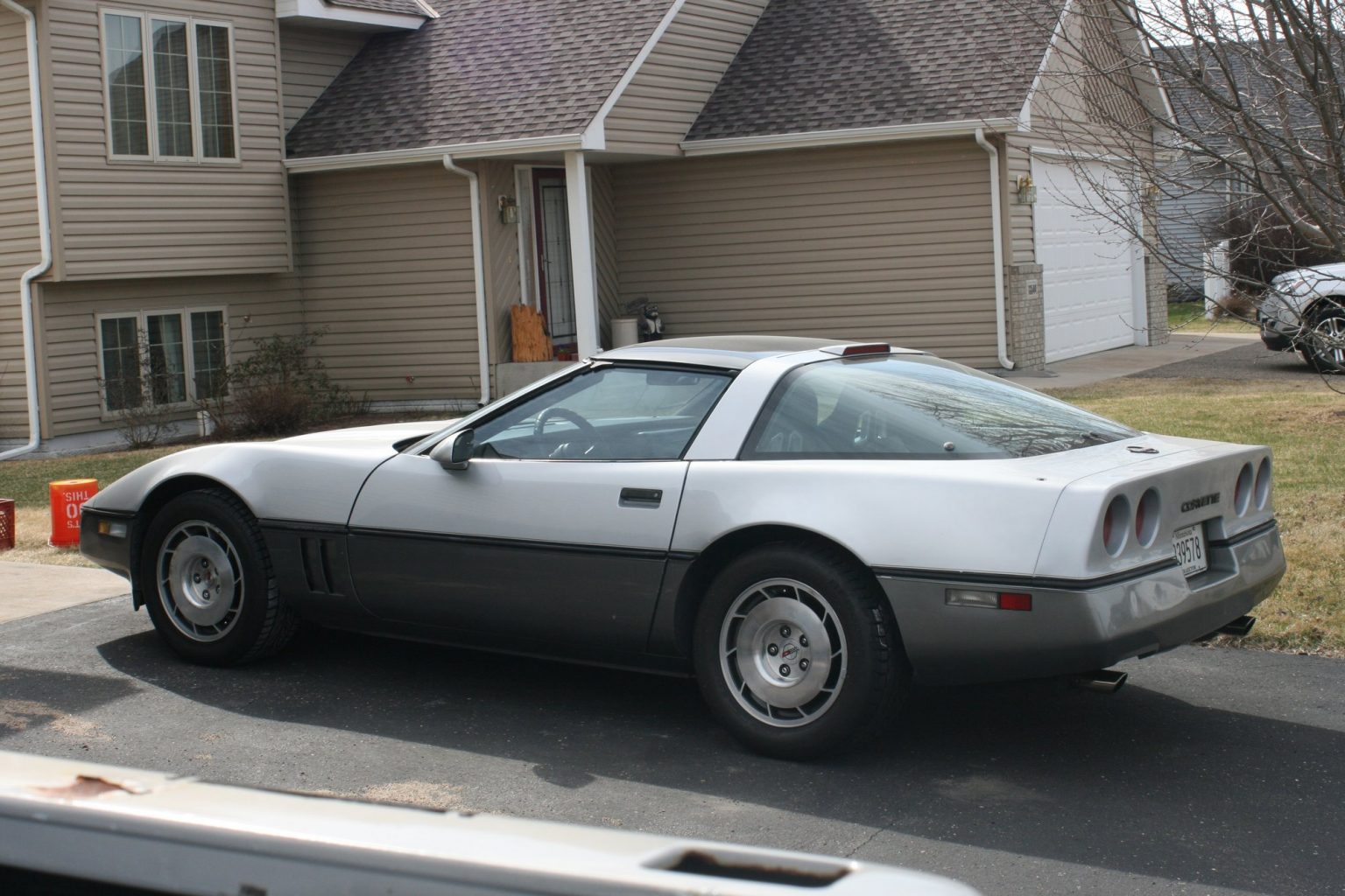 Silver 1985 Chevrolet Corvette
