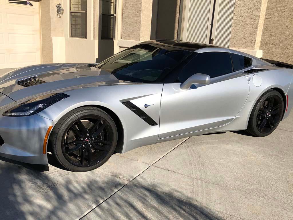 Blade Silver 2014 Chevrolet Corvette.