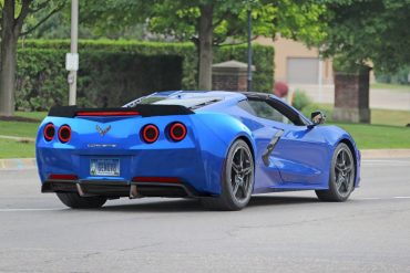 C8 Corvette rendering with round taillights