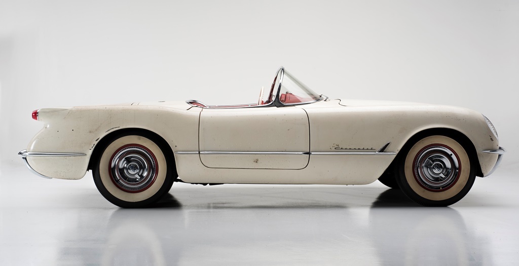 L'histoire surprenante d'une Corvette......emmurée !!! 1954-Corvette