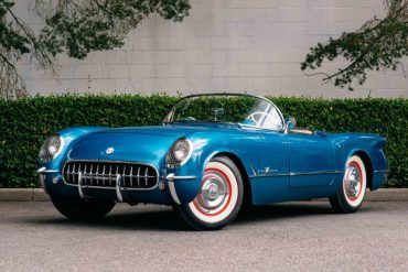 Blue 1955 Corvette