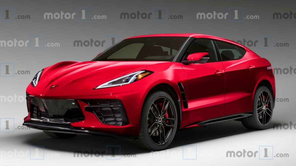 Rendering of a possible Corvette SUV (Image courtesy of Motor1.com)